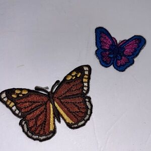 Vintage butterfly patches butterflies 70s